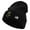 Black, variant on Star US Army Veteran Military Embroidered 12 Inch Long Knitted Beanie - Black OSFM