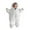 White, variant on Utoimkio Newborn Baby Girl Boy Rompers Plush Hooded Footed Jumpsuit Winter Fleece Warm Onesies Pajamas Long Sleeve Zipper Winter Coat Outfits for Kids Size 3-12M