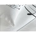 thumbnail image 4 of Ambesonne Black White Quilted Bedspread Set 3 Pcs, Template Solo Vibes, Queen Size, Yellow Black White, 4 of 5