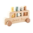 thumbnail image 4 of Juguetes de madera emergentes, figuras de animales de autobús, adornos ligeros, juguetes de aprendizaje temprano, juego educativo para viajes, día del, 4 of 8