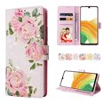 thumbnail image 3 of Compatible with Samsung Galaxy A33 5G Case Retro Gilded Flower PU Leather RFID Blocking Wallet Cover, 3 of 5