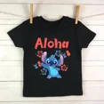 thumbnail image 3 of Camiseta de algodón para niños, camiseta de dibujos animados de Disney Lilo Stitch, camiseta de manga linda de Stitch, camiseta gráfica Y2k, camisetas para niñas y niños, 3 of 5