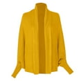 thumbnail image 4 of Women's Kimono Batwing Cable Cardigan Sweaters Open Front Knitted Slouchy Oversized Wrap Cardigan Sweater Outwear Coat, 4 of 6