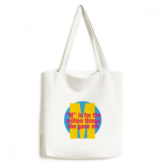 Mother Loves Greatness Tote Canvas Bag Shopping Satchel Casual Handbag