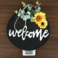 thumbnail image 3 of CSCHome Welcome Sign for Front Door Rustic Round Wooden Home Sign Decoration for Spring Summer Fall All Seasons Holiday Christmas, 3 of 6