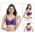 thumbnail image 4 of C D Cup Brassiere Push Up Lingerie Underwire Bras Lace Bra Underwear Bralette LIGHT BLUE 85D, 4 of 8