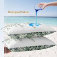 thumbnail image 4 of Eucalyptus Leaves Lumbar Pillow Covers 20x12 Inch Set of 2, Spring Farmhouse Retro Botanical Waterproof Outdoor Pillow Covers, Decorative Cushion Pillowcases for Couch, Sofa, Bed, Garden, Patio, 4 of 9