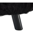 thumbnail image 4 of Linon Home Decor Faux Fur Stool, Multiple Colors, 4 of 10