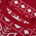 thumbnail image 2 of Chandail de Noël pour Femme, Blouse à Col Rond, Tricot Décontracté Duveteux, Torsadé, Chandail Mode, Fermeture Mi-Longue, Manteau, Imprimé, Cardigan Chaud, 2 of 7