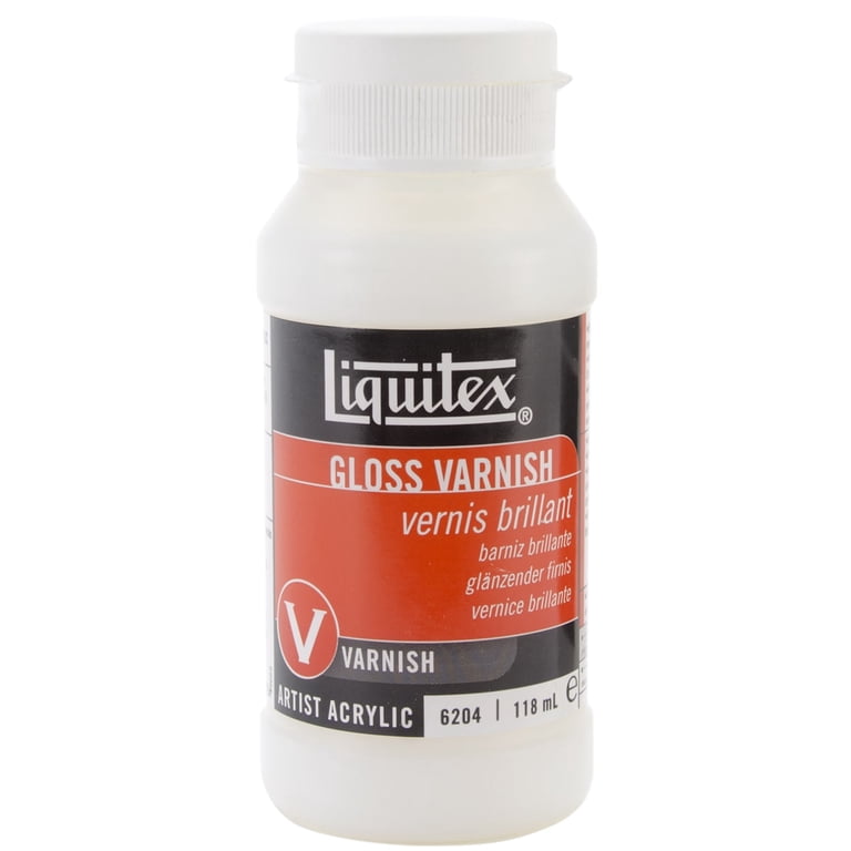 Liquitex Professional Acrylic Gloss Varnish, Clear, 4 oz (118 mL
