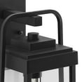 thumbnail image 5 of Walcott One-Light Textured Black Modern Farmhouse Outdoor Medium Wall Lantern, 5 of 12