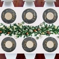 thumbnail image 7 of Ryvnso Marble with Golden Round Plate Mats Dining Table Placemat Set of 4 for Holiday Decoration, 7 of 7