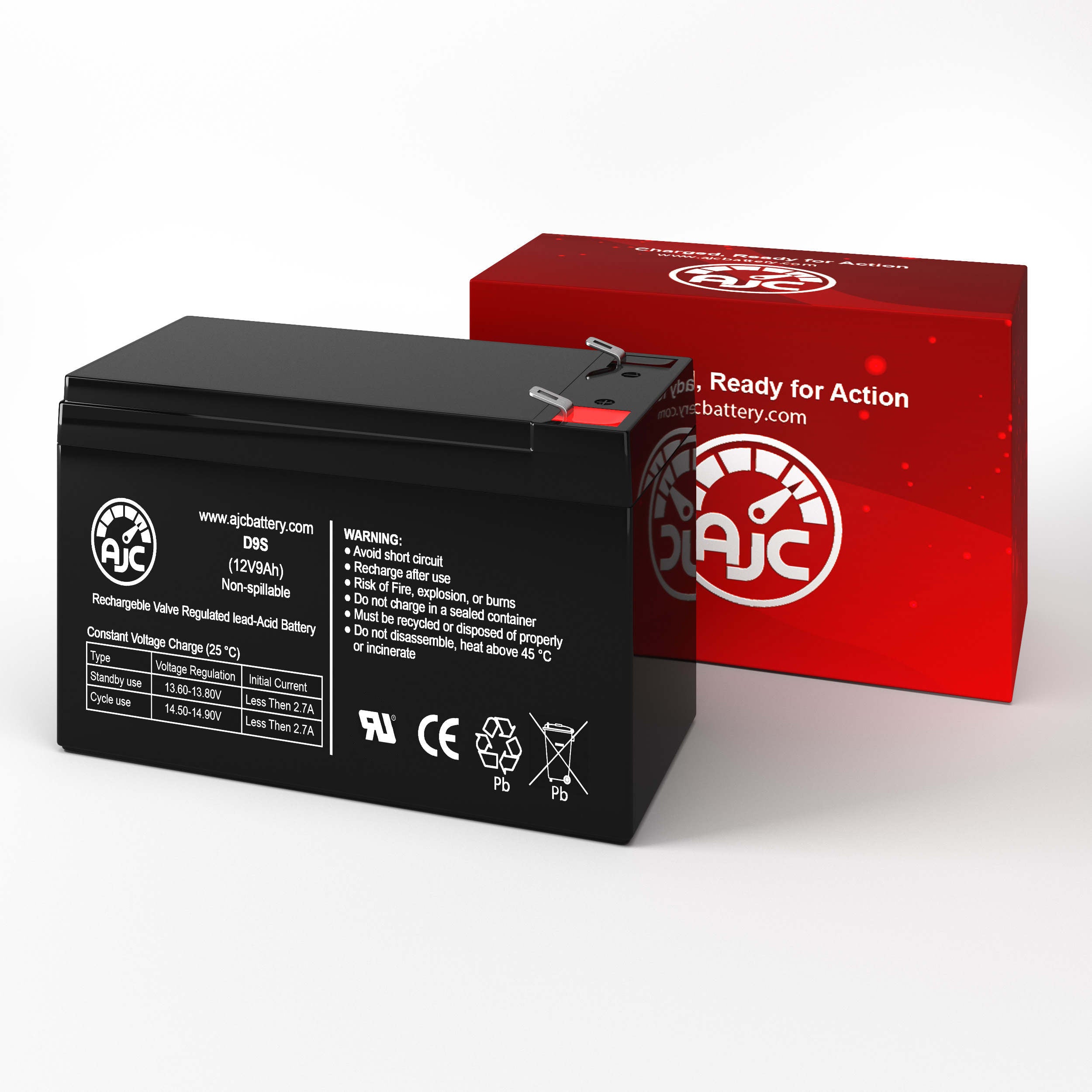 APC RBC59 12V 9Ah RBC Battery - This Is an AJC Brand Replacement - image 2 of 6