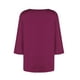 thumbnail image 4 of Camisetas para mujer,Camiseta de manga larga con cuello en V y estampado para mujer, informal, con botones, de poliéster, corte regular para uso diario, sopatenor, 4 of 8