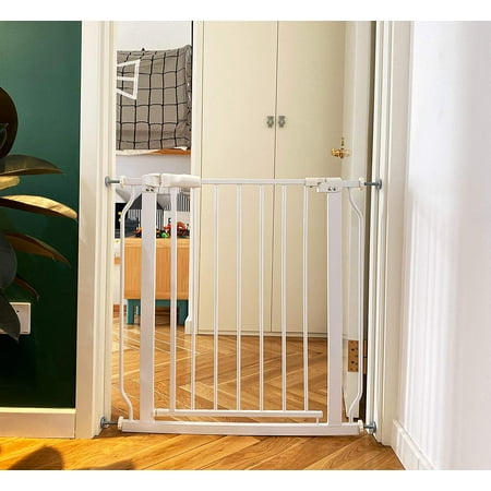 BalanceFrom Easy Walk-Thru Safety Gate for Doorways and Stairways with Auto-Close/Hold-Open Features