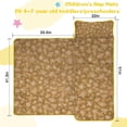 thumbnail image 5 of Golden Christmas Snowflake Pattern Toddler Nap Mats for Kids Preschool,51"x22" Sleeping Mat Bag or Kids,Toddler Sleeping Bag,Toddler Nap Mat or Daycare, 5 of 6