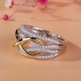 thumbnail image 3 of JUNWELL Mother & Daughter Forever Linked Together Ring  Inspirational Jewelry Rings, 3 of 4