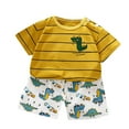 thumbnail image 3 of WOYY Infant Boys 2Pcs Outfits Cartoon Print Short Sleeve T-Shirt Shorts Set, Sizes 12-18M, 3 of 3