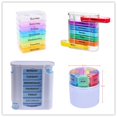 thumbnail image 2 of Uds tipo cajón organizador para ancianos dispensador de medicina de viaje de una semana semanal 28 rejillas pastillero portátil tipo almacenamiento de alta calidad Gao Jinjia LED, 2 of 2