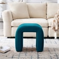 thumbnail image 5 of Zesthouse Multi-Functional Ottoman Stool, Tufted Velvet Foot Stools Ottoman for Couch, Modern Vanity Stool for Living Room, Bedroom and Entryway, Teal, 5 of 10