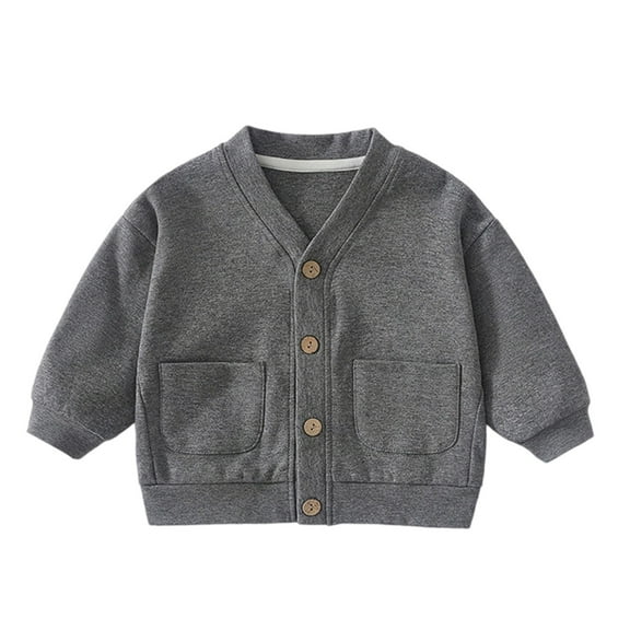 REDARER Boys Waffle Knit Pullover Sweater Soft Cotton Comfortable Casual Outerwear Toddler Fall Spring Top,Color:Dark Gray,Size:3-4 Years