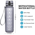 thumbnail image 3 of 1 Liter Sports Water Bottle with Motivational Time Marker, Leakproof Water Bottles, 3 of 5