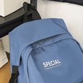 thumbnail image 2 of Student Backpack Fashion School Bookbag Solid Color Fashion for Vacation (Blue), 2 of 10
