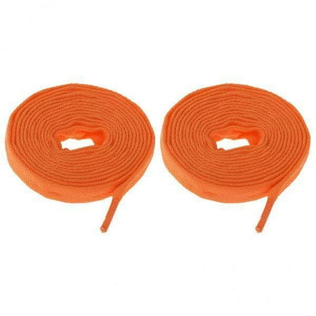 

SunniMix 3x1 Pair Roller Inline Skate Shoelaces Skating Skates String Shoe Laces Orange 3 Pcs