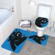 thumbnail image 3 of Juego de alfombras de baño de 3 piezas del equipo Panthers Alfombra antideslizante para baño de 24 x 16 pulgadas, 3 of 7