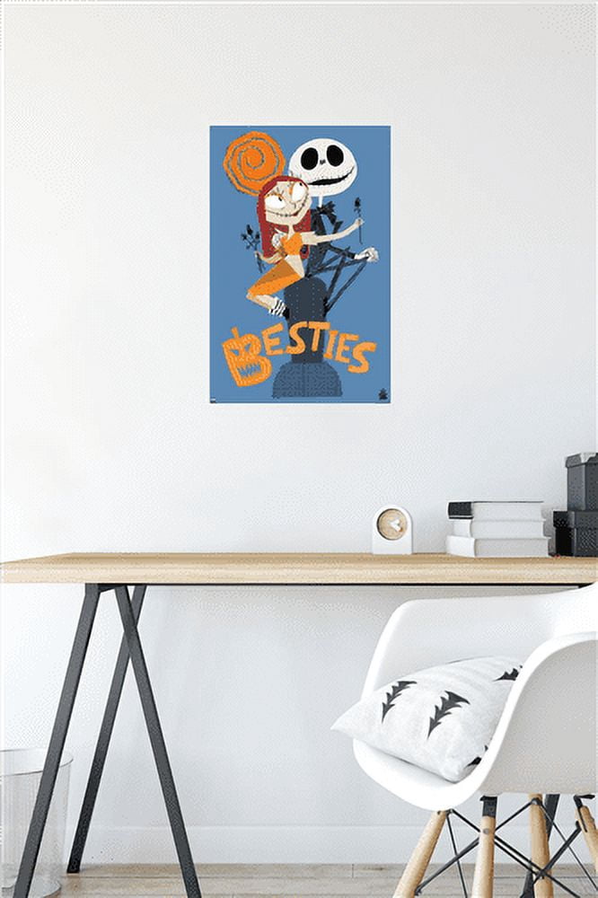 Disney Tim Burton's The Nightmare Before Christmas - Besties Wall Poster, 14.725" x 22.375"