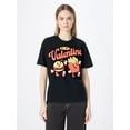 thumbnail image 1 of Camiseta de San Valentín con estampado elegante para hombre, 100 % algodón puro, manga corta, cuello redondo., 1 of 6