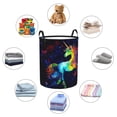 thumbnail image 6 of PHELIKA Galaxy Rainbow Unicorn 03 Laundry Basket 65L Large Foldable Round For Dirty Clothes Toy Storage, 6 of 6