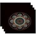 thumbnail image 1 of Simply Daisy 18" x 14" Stained Glass Geometric Print Placemats, Set of 4, 1 of 5