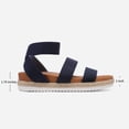 thumbnail image 3 of DREAM PAIRS Women’s Open Toe Ankle Strap Espadrille Flatform Platform Wedge Sandals, 3 of 5
