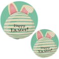 thumbnail image 7 of SKYSONIC Cute Bunny Ear Stripe Trivet Round Hot Pads, Set of 2 Happy Easter Egg Pot Holder Heat Resistant Trivets Cotton Thread Weave Mats for Kitchen Counter Hot Dishes Pot Teapot Table Decor, 7 of 7
