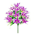 thumbnail image 2 of Artificial Baby'S Breath Lilies Bouquet - 18 Heads Pink Silk Flowers for Home Wedding Decor, 2 of 6