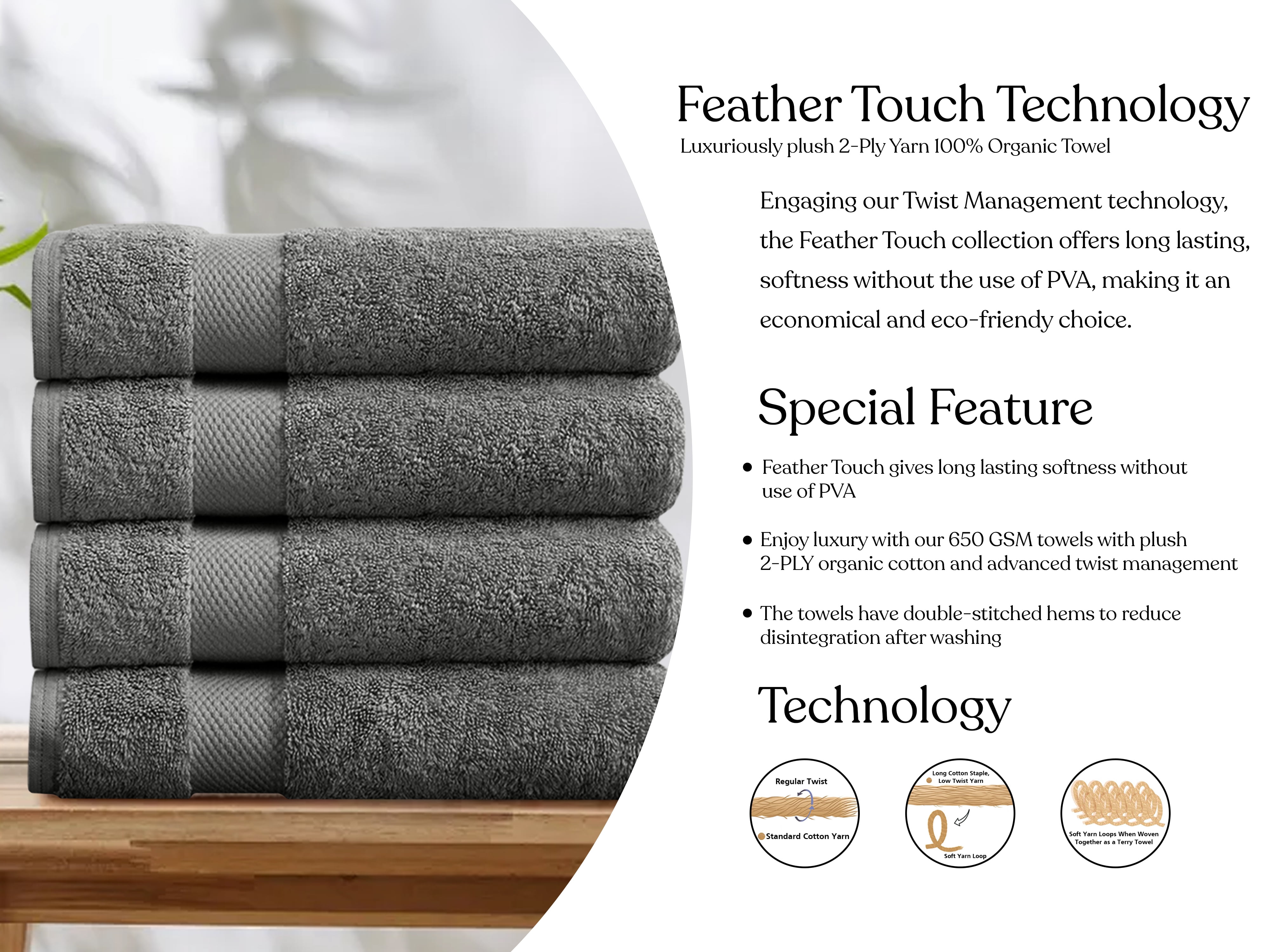 A1 Home Collections 100% Organic Cotton 700 GSM Plush Feather Touch Quick Dry Bath Sheet, GOTS Certified, Oeko-Tex Green Certified, Organic Cotton Bath Sheet