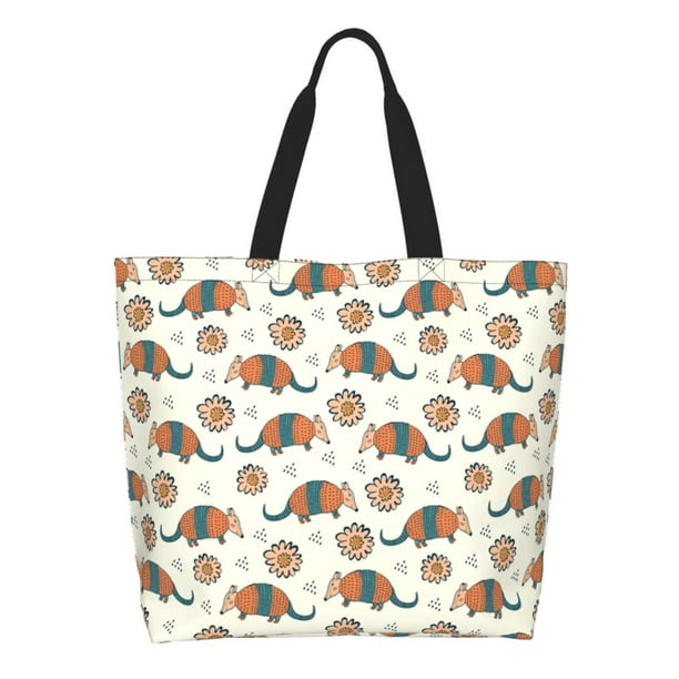 Disketp Colorful Armadillos1 Bolsa Tote Estampada para Mujer, Bolso de Hombro y de Mano para Compras y Viajes