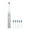 White, variant on Jubipavy Electric Toothbrush with 8 Brush Heads 6 Cleaning Modes IPX7 Water Proofing Newly Upgraded Soft Electric Toothbrush Longer Life