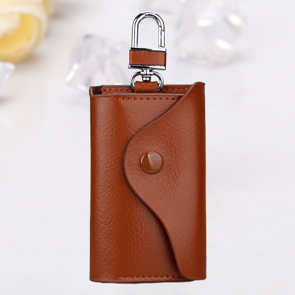 Key Holder Card Car Case Leather Wallet Purse Hook Hanging Pouch