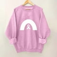 thumbnail image 2 of GTEYOIJN a Hoodless Sweatshirt with Breast Cancer Print for Women Halloween Hoodies for Women Breast Cancer Awareness Sweatshirts for Women Funny Long Sleeve Shirt Ribbon Graphic Support Tops, 2 of 4
