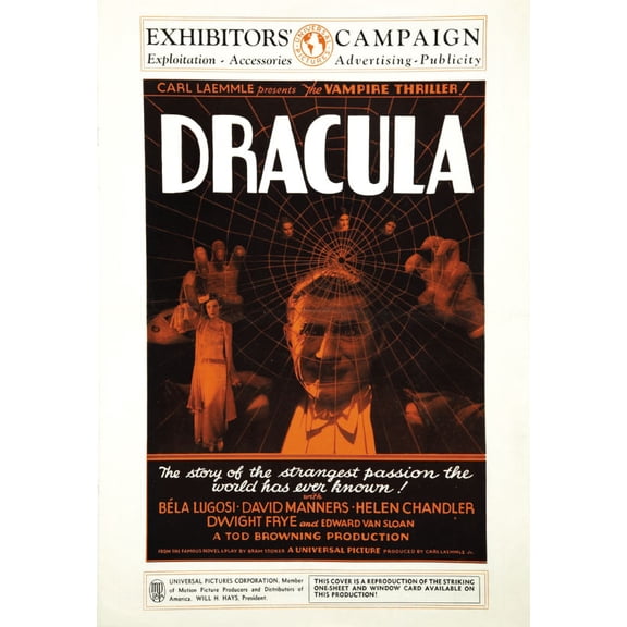 Dracula Movie Poster Print Art Poster 24x36 Unframed, Age: Adults, Rectangle Z Posters