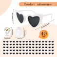 thumbnail image 2 of Gafas de Sol BUWUSMU Blanco en Forma de Corazón para Boda 40 Juegos, 2 of 7