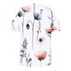 thumbnail image 5 of Tops de Algodón para las Mujeres Impresión de Manga Corta Cuello en V Fuera Del Hombro Blusa de Moda, Imitación de Algodón para el Hogar Diario, 5 of 9