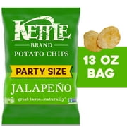 Kettle Brand Potato Chips, Jalapeno Kettle Chips, Party Size, 13 oz