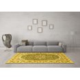 thumbnail image 3 of Ahgly Company Indoor Rectangle Medallion Yellow Traditional Area Rugs, 3' x 5', 3 of 4