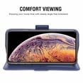 thumbnail image 3 of Iphone Xs Max Cover, Shockproof Mobile Phone Cover Rfid Protection Card Slot Stand Function Magnet, Tpu Protective Cover Case Compatible with Iphone Xs Max 6.5 Blue, 3 of 7