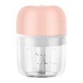 thumbnail image 2 of USB carga de eléctrica imentos frutas nueces pimienta jengibre carne de cocina de 250ml rosa 3 s 250ml Rosa Baoblaze Picadora de ajo eléctrica, 2 of 7