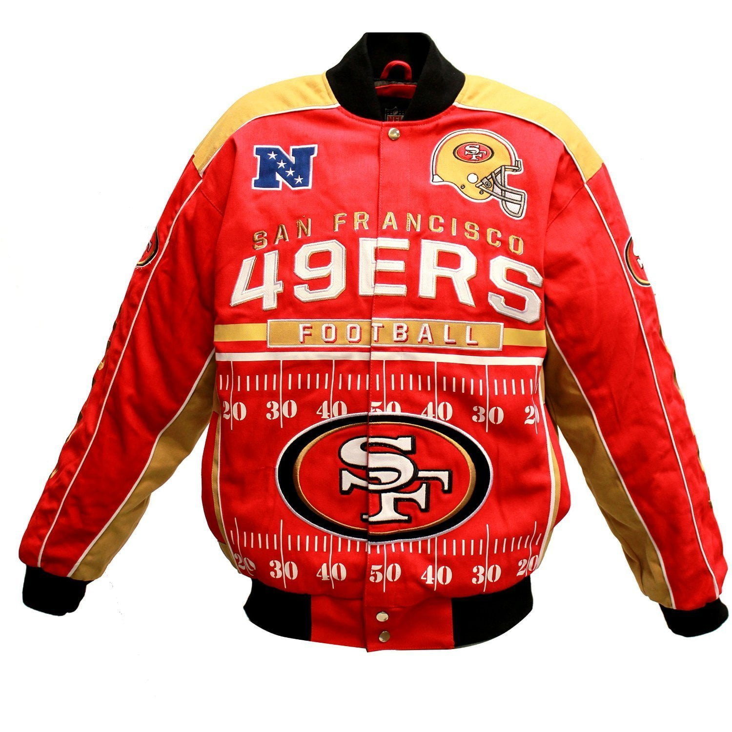 San Francisco 49ers Blitz Cotton Twill Jacket by G-III Sports