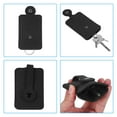 thumbnail image 4 of Felt Pull out Key Case Car Key Organize Pouch with Drawstring for Home Office Car Key, Black, 2 Pack, 4 of 5